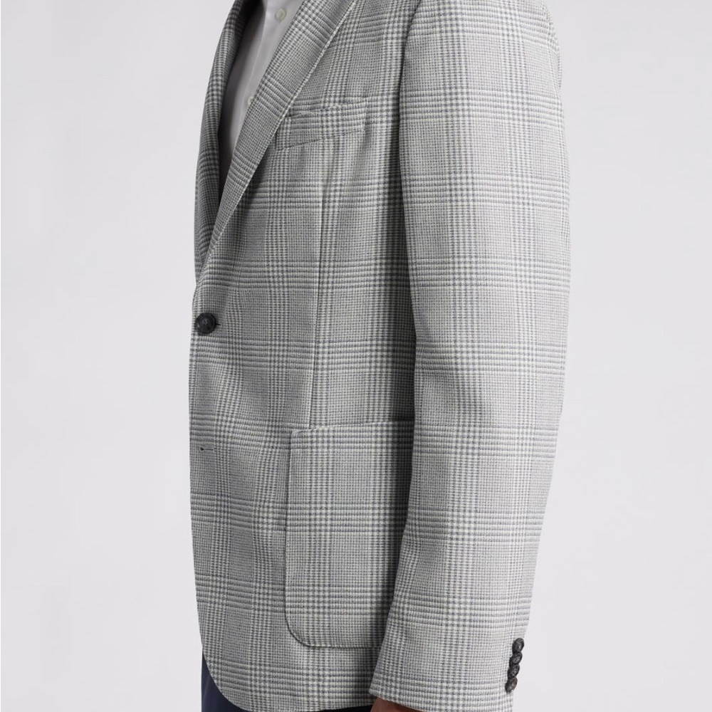 Boss Hanry Plaid Virgin Wool Sport Coat - Picture 4 of 8